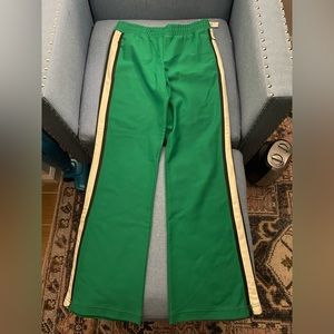 Brand New Anthropologie Track Pant in Green with zips